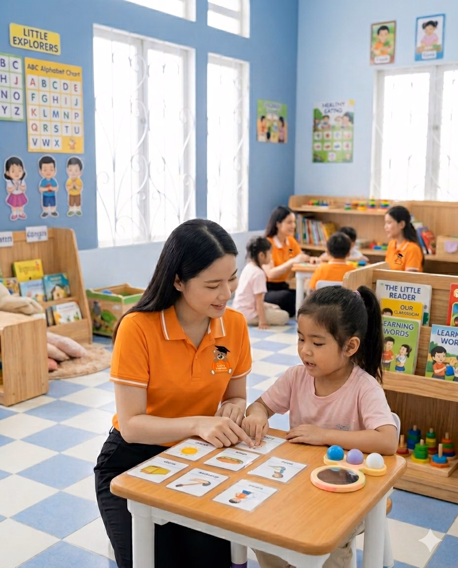 Speech therapy in Phnom Penh session at My Little Pumpkin